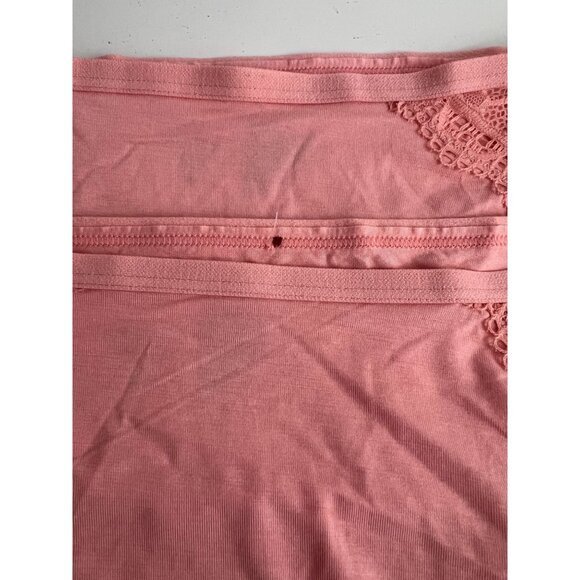 Soma Embraceable Lace High Leg Briefs Panties Size XXL Blue Peach NWT - Picture 8 of 11
